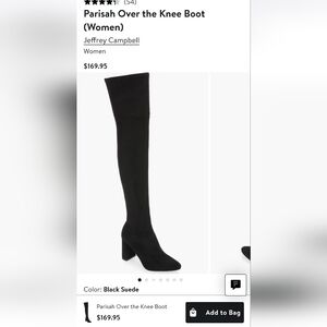 Jeffrey Campbell Over the Knee Sock Boot 6.5